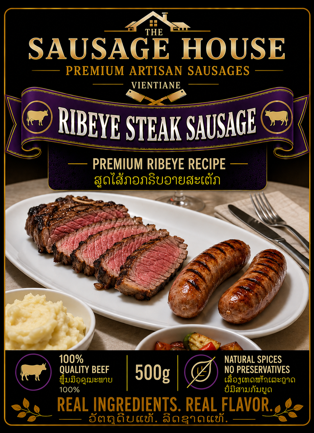 Ribeye Steak Sausage